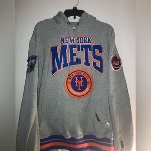 Vintage Y2K Pro Standard New York Mets Embroidered Hoodie Hooded Sweatshirt XXL